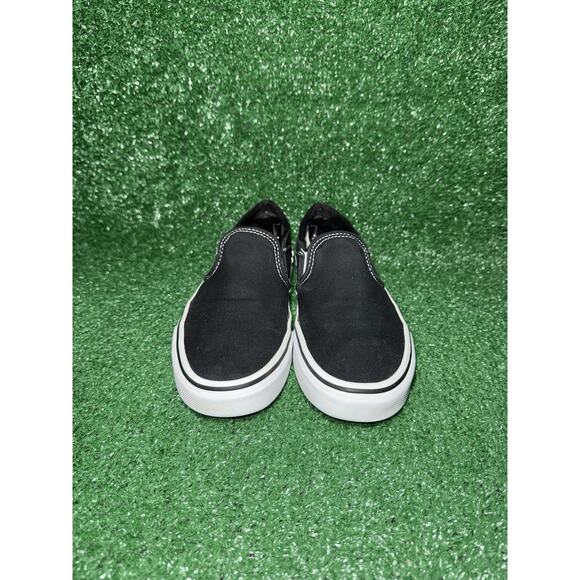 Vans Classic Slip On Asher Black White Skate Shoes Sneakers Women's Size 8 - Picture 5 of 9